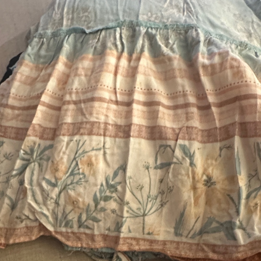 The Clothing Company Floral Maxi Dress in Blue and Peach - Preloved - Picture 11 of 11